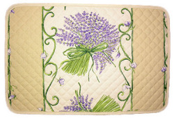 Provence quilted Placemat (lavender. beige x purple) - Click Image to Close